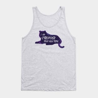I Am Strong Affirmation Tiger Spirit Animal Positive Quote Animals Tank Top